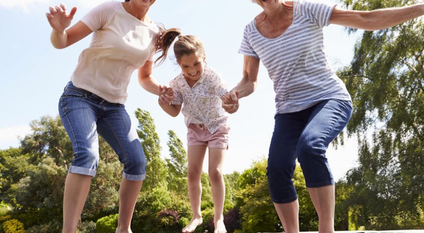 trampoline famille