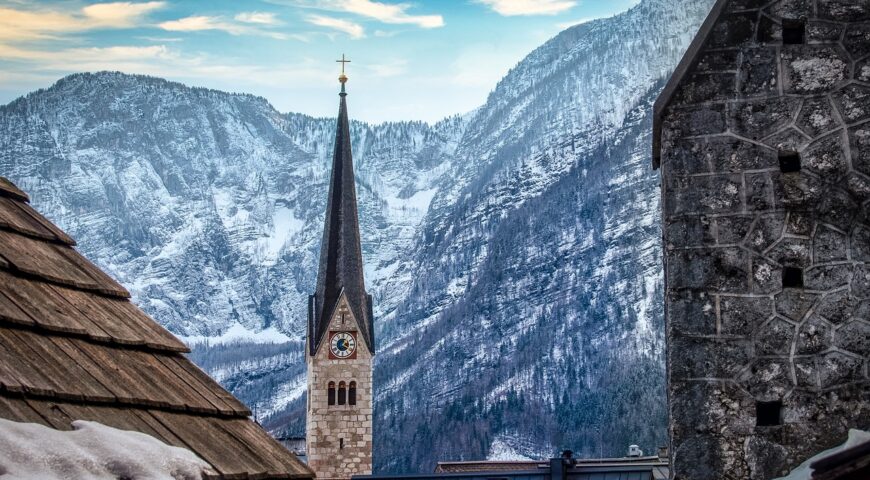 eglise hiver village